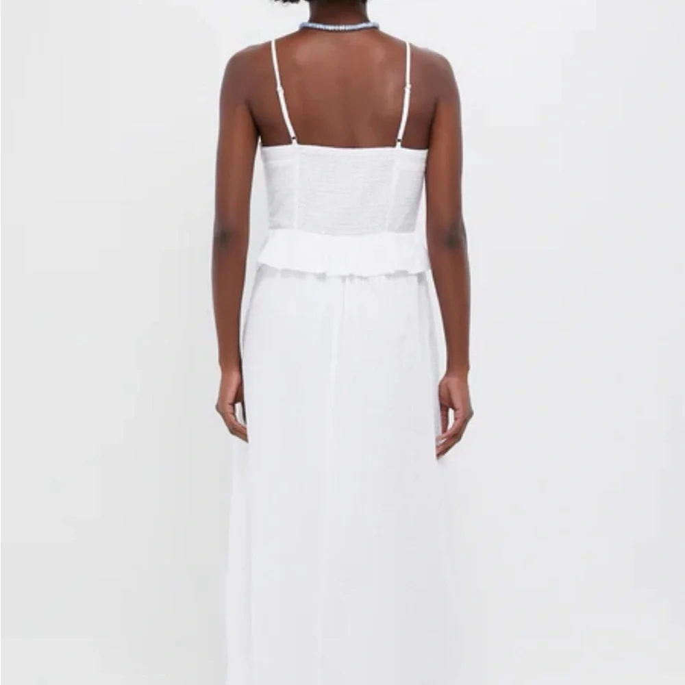 NWT Tuckernuck White Shadow Seersucker Stripe Maddy Dress Sz S - Picture 4 of 9